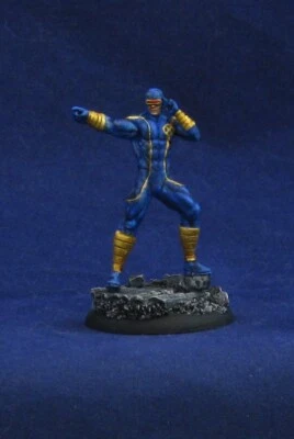 Painted Cyclops, Knight Models Marvel X-Men Miniatures Game, 35mm OOP Metal - Image 1 of 4