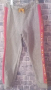 Paw Patrol 5T Girls Gray Heather With Pink Stripe Siding Pants 0291 - Picture 1 of 3
