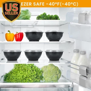 36Oz Extra-Thick Meal Prep Bowls with Lids, Plastic Containers with Clear Cov... - Picture 1 of 1