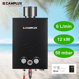 CAMPLUX Campingdusche Durchlauferhitzer Wasserboiler Tragbar Camping Dusche 12kW - Bild 1 von 8
