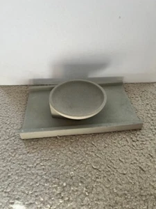 Vintage gray clay mortar pestle pharmaceutical pill grinder - Picture 1 of 4