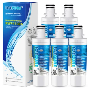 Fit For kenmore 46-9980 ADQ747935 RWF4700A Water Filter Cartridge Icepure 5 PACK - Picture 1 of 9