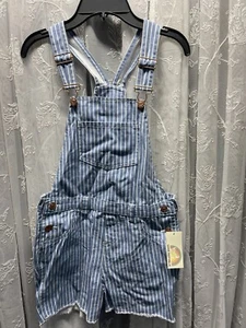 Love Rep🩷Blic Overall Shorts Girls Size Lg 14/16 NWT - Picture 1 of 4