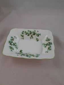Royal Albert Kleeblatt süße Schüssel grün Knochen China 2. Qualität Vintage britisch - Bild 1 von 6