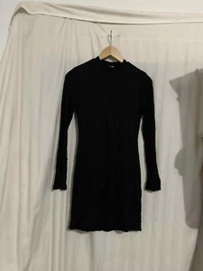 fashion nova strolling around town mini dress D0124 black size s (18BB) - Picture 1 of 7