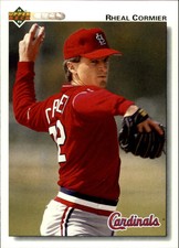 1992 Upper Deck St. Louis Cardinals Baseball Card #574 Rheal Cormier
