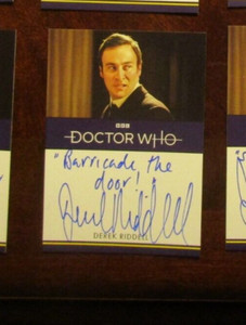 Doctor Who Series 1-4: Derek Riddell / Robert MacLeish Inscription Autograph Dr.