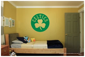 Boston Celtics WALL ART VINYL DECAL STICKER 22"x22" COLOR CHOICE - Picture 1 of 3