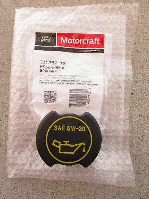 TAPA DE LLENADO DE ACEITE DE MOTOR FORD LINCOLN EP5Z-6766-A MOTORCRAFT EC-787 FABRICANTE DE EQUIPOS ORIGINALES NUEVO Foto 1 de 4