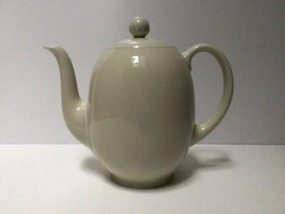 Cream Beige Tea Coffee Pot Fein Bayreuth Sophienthal Germany 1940-1 - Image 1 of 4