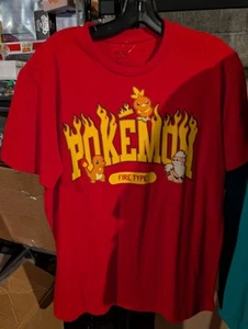 Pokemon Fire Type T Shirt Size Medium - Picture 1 of 4