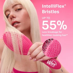 Spazzola districante capelli bagnati e asciutti setole intelligenti flessibili ultra morbide scivolano attraverso. - Foto 1 di 12