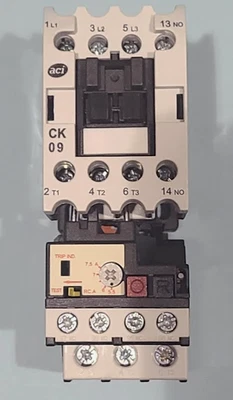 Contactor aci CK09 con relé de sobrecarga aci 135866 5.5-7.5A nuevo no en caja Foto 1 de 4