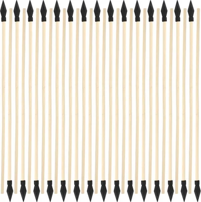 30 Pack Wooden Arrows with Soft Rubber Tips 17 Inch Toy Wood and black  - Image 1 of 4