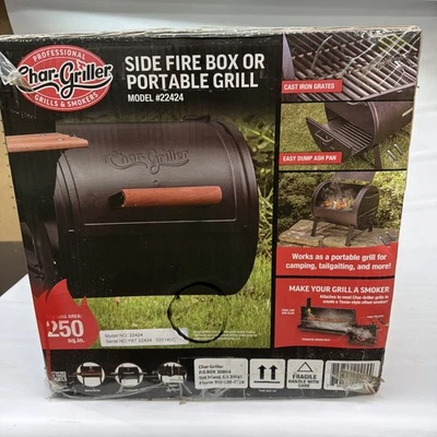 Parrilla de carbón portátil Char-Griller 92424 ventilaciones de aire ajustables hierro fundido negra Foto 1 de 4