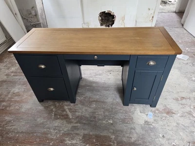 Cotswold Company Westcote Inky Blue Double Pedestal Desk - Image 1 of 4