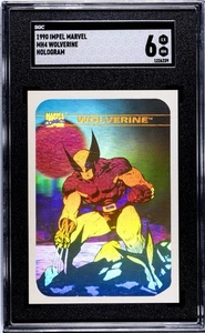 Marvel Universe 1990 Wolverine Hologram Card MH4 - Picture 1 of 2