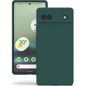 Silikon Hülle für Google Pixel 6a 5G Handyhülle Dunkelgrün - Bild 1 von 7