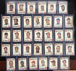 1968 Topps Game - Complete 33 Card Set - Mantle, Aaron, Mays, Clemente, Rose +++ - Bild 1 von 7