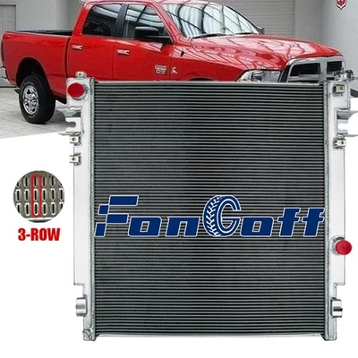 3 CORE RADIATOR for 2010-2012 DODGE RAM 2500 3500 4500 5500 6.7L CUMMINS DIESEL - Image 1 of 4