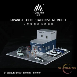Diorama 1/64 Car Garage Model City Street Police Station Scene Display Model - Picture 1 of 19