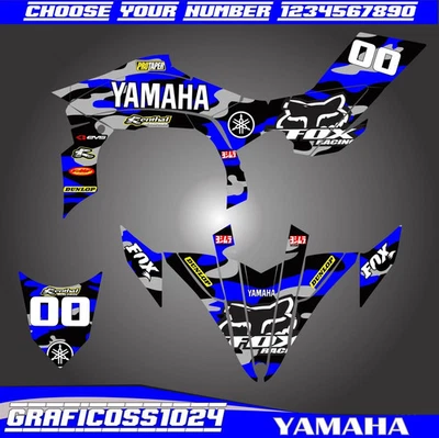 Graphics Decals Stickers Kit For Yamaha YFZ450R YFZ450X 2009 2010 2011 2012 2013 - Image 1 of 4