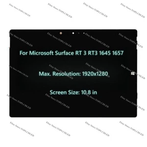 Conjunto de pantalla táctil LED LCD de 10,8" Microsoft Surface Pro RT3 1645 1657 - Imagen 1 de 6