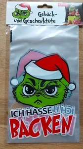 NEU OVP Festtags-Muffel Gebäck- und Geschenktüte ICH HASSE BACKEN 8 Stück - Bild 1 von 2