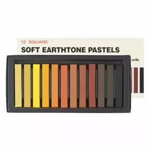 Inscribe Set Von 12 Quadratisch Weiche Pastelle IN Erde Ton Farben - Bild 1 von 3