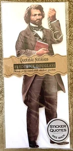 2 biglietti di auguri vuoti Frederick Douglass citabili notabili con adesivi e invio - Foto 1 di 2