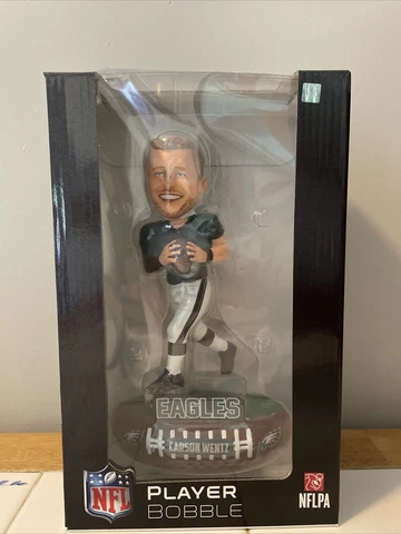 Carson Wentz NFL Licensed Philadelphia Eagles Baller Bobblehead NDSU Cover
