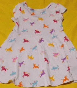 Cat And Jack Girls multicolored horses & unicorns Dress size 18 months - Picture 1 of 1