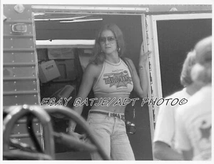 BLUE MAX FUNNY CAR HALTER TOP PIT BABE NHRA PHOTOGRAPH - Picture 1 of 1