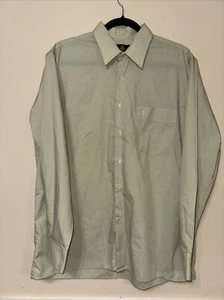 Lanvin Dress Shirt Light Olive Men’s Large Vintage - Picture 1 of 7
