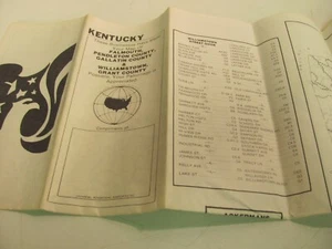 Vintage Kentucky Map - Falmouth, Pendleton Gallatin County - Williamstown, Grant - Picture 1 of 5