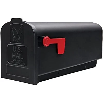 Gibraltar Mailboxes Parsons Medium Capacity Rust-Proof Plastic Black, Post-Mount - Image 1 of 4
