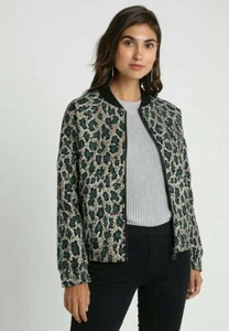 New Arrival Tom Tailor WOMENS Jacquard LEO - Bomber Jacket Last Size L - Picture 1 of 5