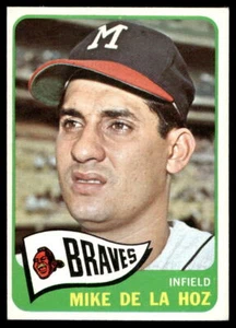 Mike de la Hoz Milwaukee Braves 1965 Topps #182 como nuevo - Imagen 1 de 2