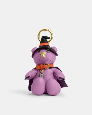 Nuevo con etiquetas Coach Halloween Oso Brujo En Bolso Púrpura Dije Foto 1 de 4