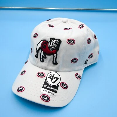 '47 Brand Georgia Bulldogs Hat Mens White Strap College NCAA AOP All Over New - Image 1 of 4