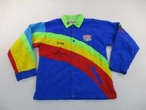 Vintage Jeff Gordon Dupont Rainbow Nascar Jacket Womens Large Chase Authentics - Picture 1 of 10