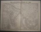 BRITISH POSSESSION IN INDIA SRI SOUTHEASTERN ASIA 1857 DUFOUR LARGE ANTIQUE MAP