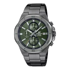 CASIO Edifce Herrenuhr Chronograph 10 bar wasserdicht Edelstahl EFV-640DC-3AVUEF - Picture 1 of 2