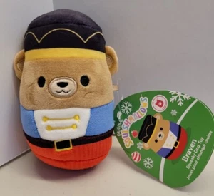 SQUISHMALLOW Braven PLUSH Kellytoy Stuffed Animal Holiday Christmas 5" Dog Toy - Picture 1 of 4