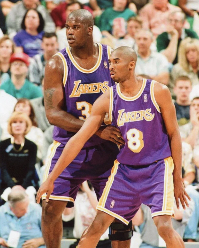 FOTO DEPORTIVA SHAQUILLE O'NEIL-KOBE BRYANT LOS ANGELES LAKERS 8X10 (XLT-1) Foto 1 de 1