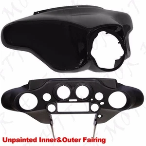 Carenado interior + exterior para Harley Street Electra Glide 1996-2013 Unpain ABS Batwing - Imagen 1 de 5