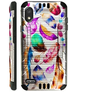 SILVERGUARD For TCL A2X A2 A1 Hybrid Phone Case Cover DREAMCATCHER FEATHER - Zdjęcie 1 z 3