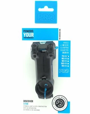 Shimano Pro DISCOVER Alloy Stem, 1-1/8" ±6 Degree 70mm 31.8mm For Gravel Bike - Image 1 of 4