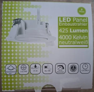 13 x LED Einbaustrahler ++5Watt++425 Lumen++Neutralweiß++weiß - Bild 1 von 3