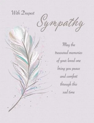 With Deepest Sympathy Card. 19x13cm (8x6 Inches) - Image 1 of 2
